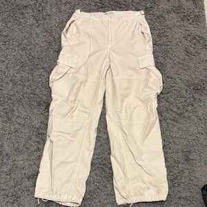 TNA Off-White Cargo Pants